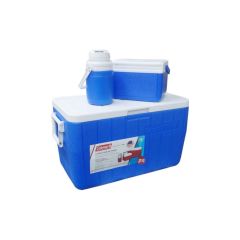 Coleman 3-Piece Cooler Combo 48 Qt 45.4 Lt Bl Combo 5 Qt 3 Gal. C002 Buzluk Set