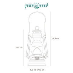 Feuerhand Gazlı Fener Siyah 276-SCHWARZ