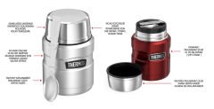 Thermos Midnight Blue Çelik Yemek Termosu 710ml