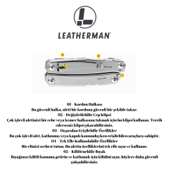 Leatherman Sidekick 14 Fonksiyonlu Çakı